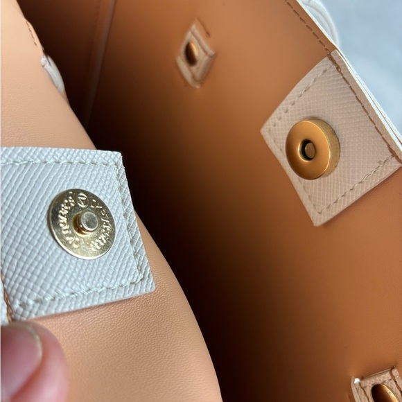 Ulta Beauty Classic Cream White Tote Bag with Shoulder Strap Faux Leather - Picture 6 of 13